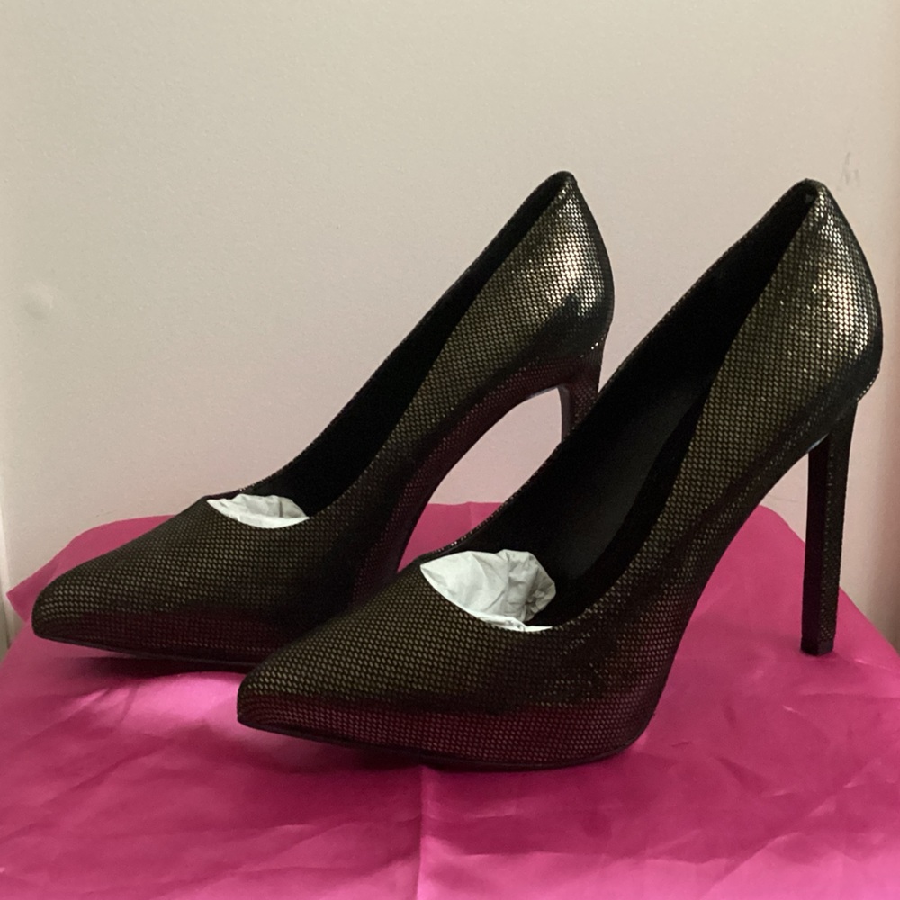 Nine West Shimmering Bronze 5” Heels
